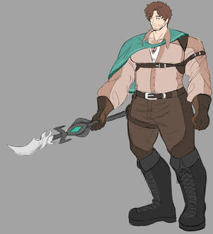 fullbody colored sketch