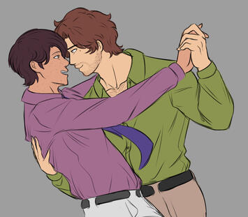 halfbody colored sketch