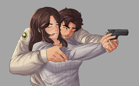 halfbody fully shaded